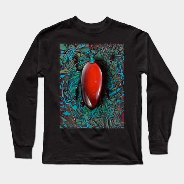 Ruby Beetle Long Sleeve T-Shirt by TinBennu